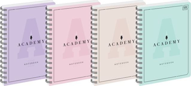 Interdruk Kołozeszyt B5 100k. INTERDRUK 90g Academy pastel, kratka Interdruk