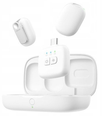 Zestaw do bezprzewodowej transmisji dźwięku Ulanzi A30 Tiny - USB-C, biały