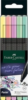 Faber Cienkopisy Grip 5 kol. pastelowych Faber-Castell [0|0]