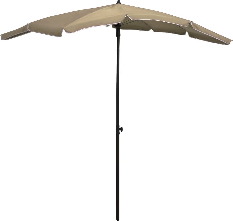 vidaXL Parasol ogrodowy na słupku, 200x130 cm, kolor taupe