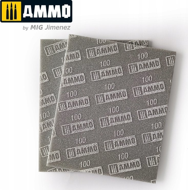 Vallejo Ammo: Sanding Sponge Sheet - 100 (2)