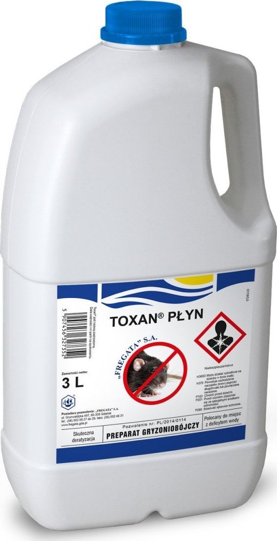 Fregata Trutka Na Szczury W Płynie Toxan 3L