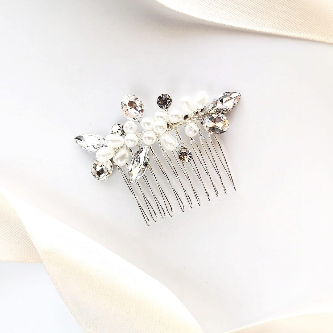 KOKONET GRZBYK ślubny ozdoba na ślub srebro swarovski GLAM