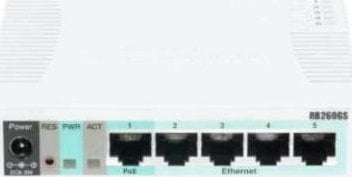 Switch MikroTik Mikrotik RB260GS Gigabit Ethernet (10/100/1000) Obsługa PoE Biały