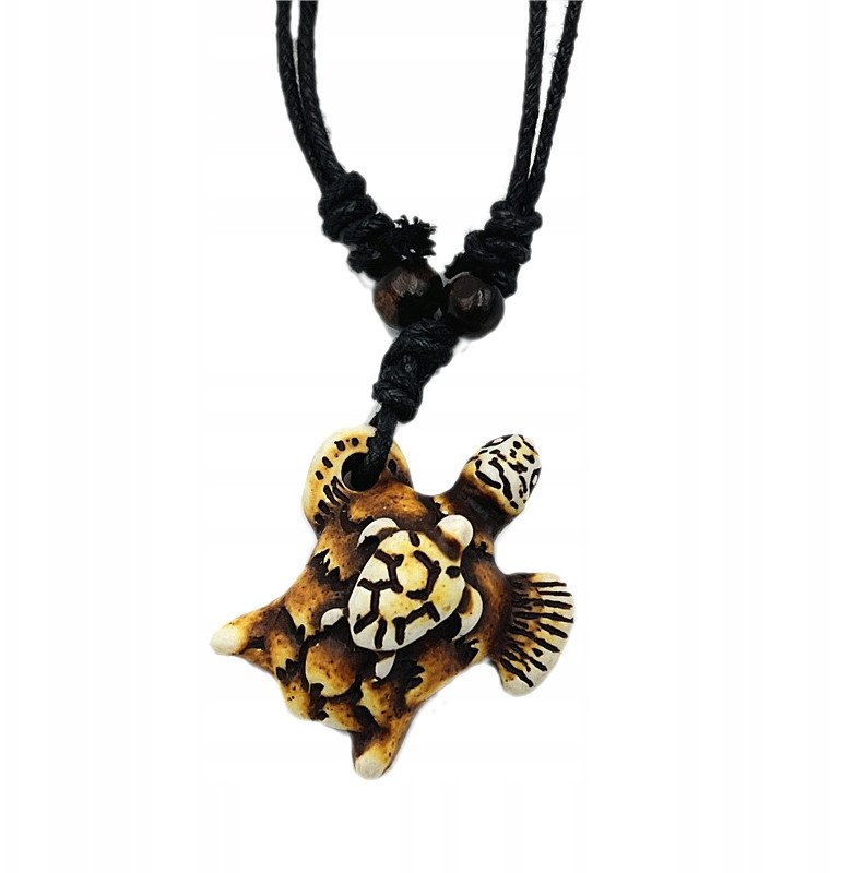 NASZYJNIK Żółw MORSKI ZAWIESZKA KITE Windsurfing Rzemyk Żółwik MAMA TATA K