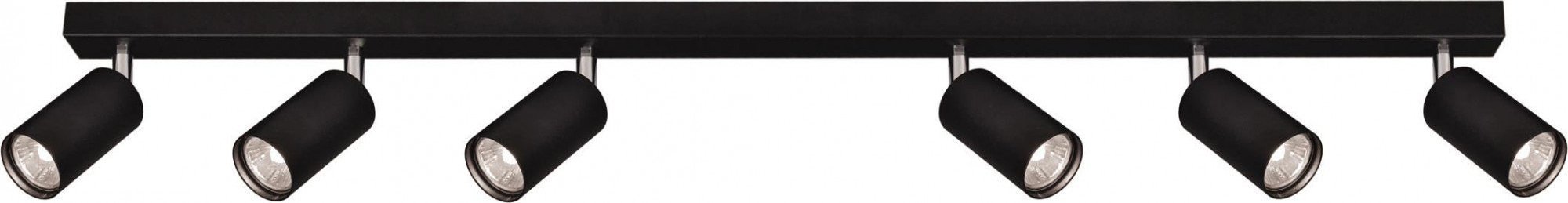 Lampa sufitowa Lumes Czarna lampa sufitowa reflektory spot - S158-Nordia