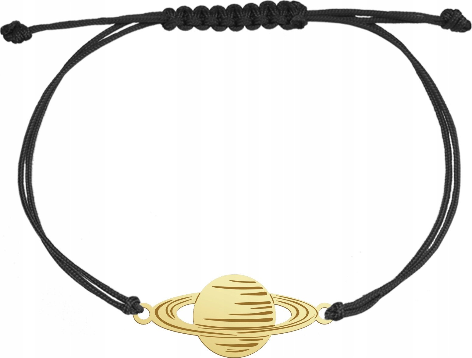 Radziszewska Jewellery Bransoletka Złota Planeta Sznurek Biżuteria Prezent Srebro 925 GRAWER