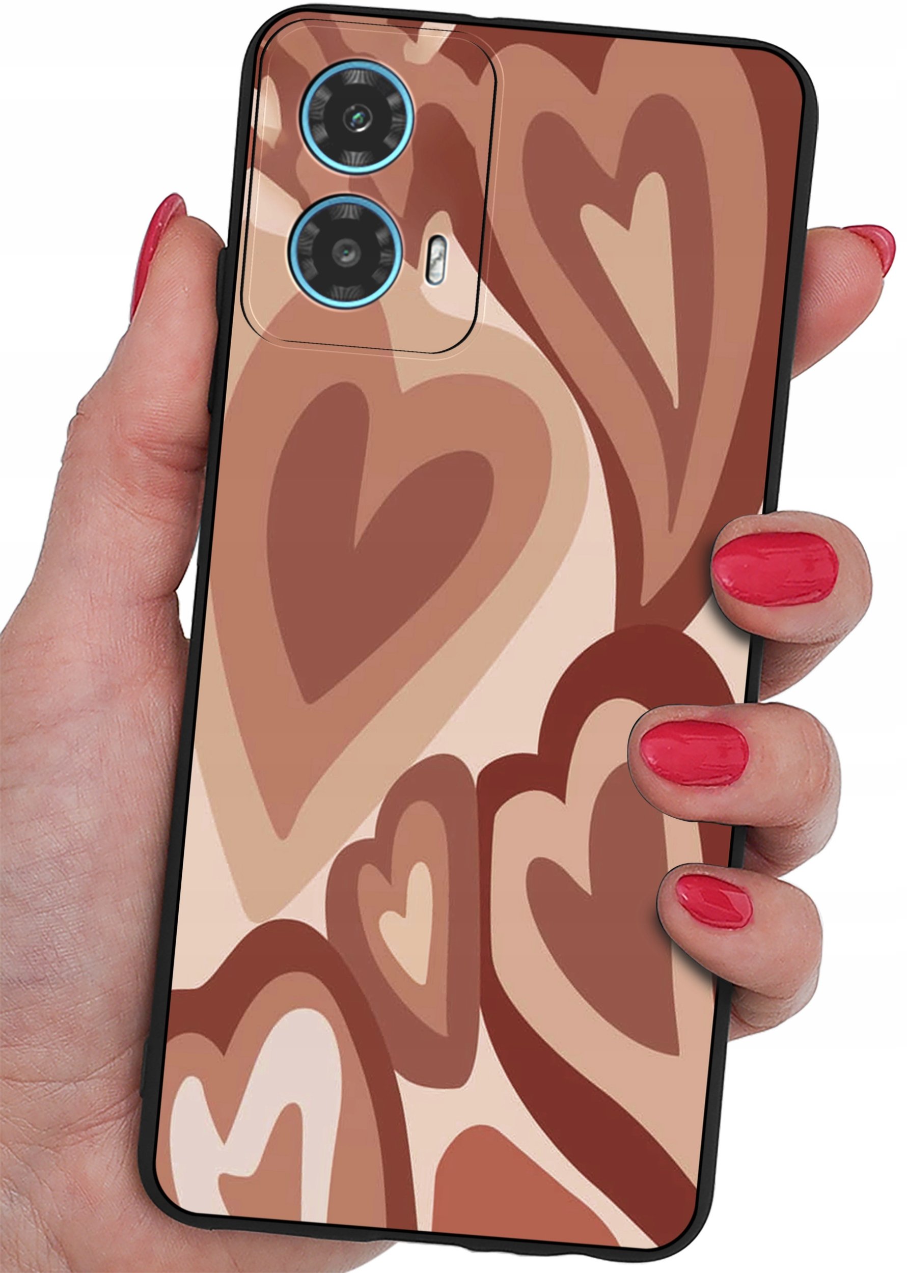 ETUI do Motorola Moto G34 5G CASE WZORY SOFT MATT PLECKI + SZKŁO 9H