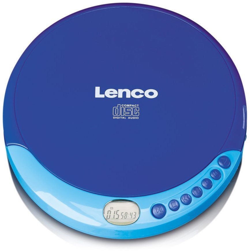 LENCO CD-011BU - Przenośny odtwarzacz CD, Discman - Niebieski