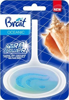 Brait Xtra Power Kostka toaletowa do WC w koszyku - Oceanic 40g
