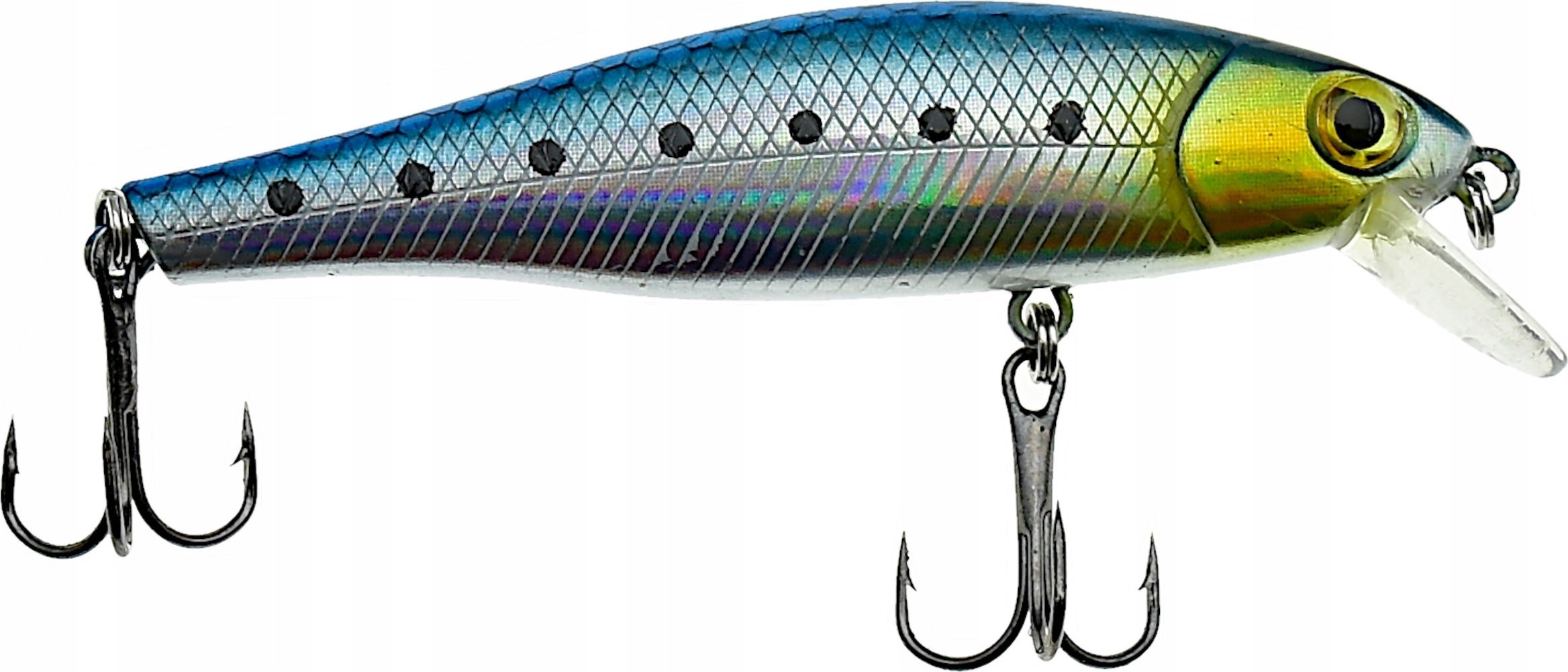 TropiDog WOBLER Wędkarski Minnow Pop Walker 3D sztuczna PRZYNĘTA 8,5 cm 9 g