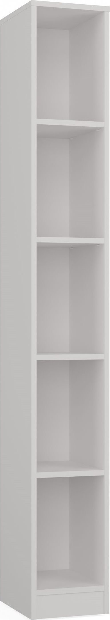 Topeshop REGAŁ R25 NA KSIĄŻKI 25CM BIAŁY