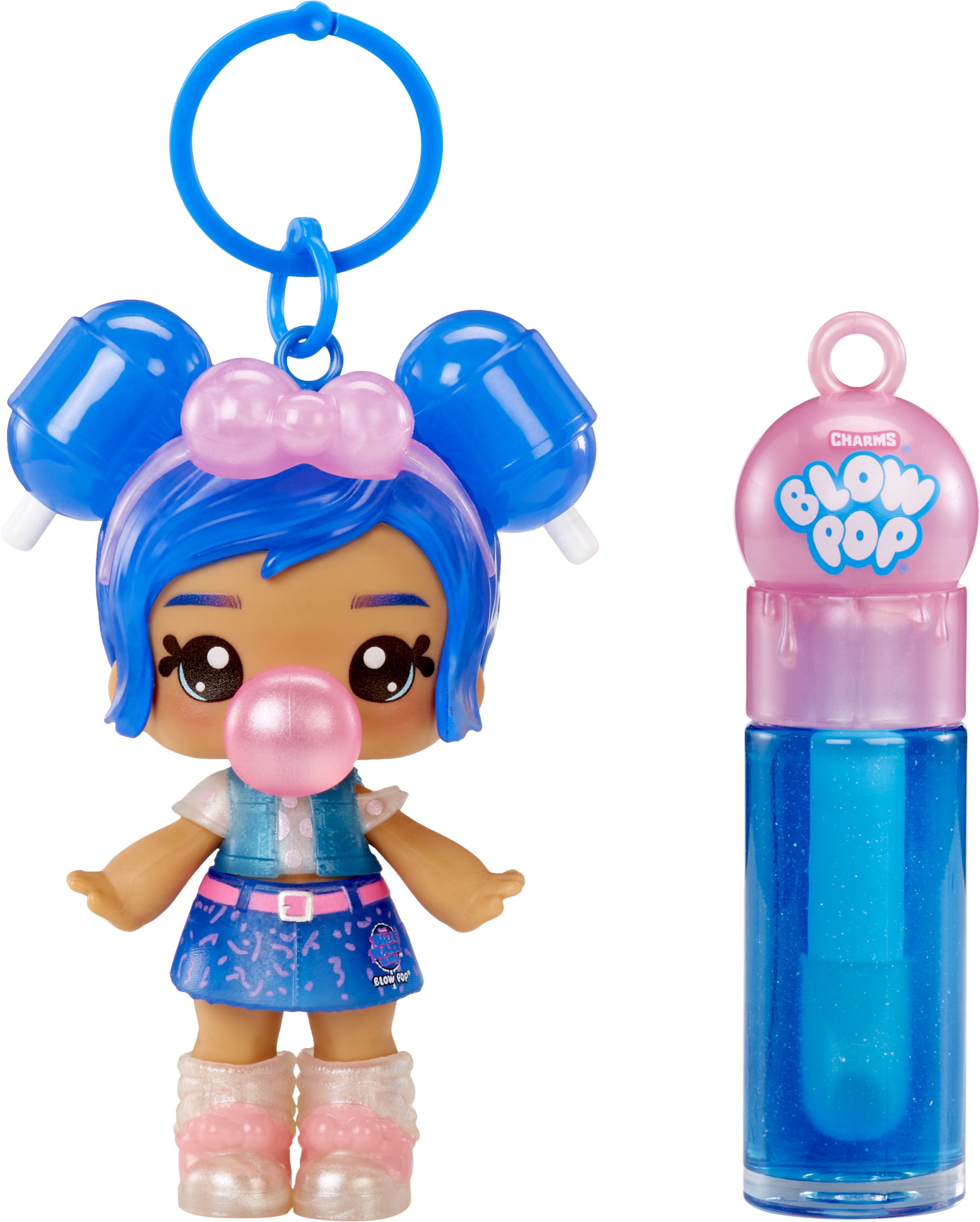 MGA Entertainment Yummiland Lip Gloss Doll- Licensed Sweets- Blue Raspberry Blow Pop