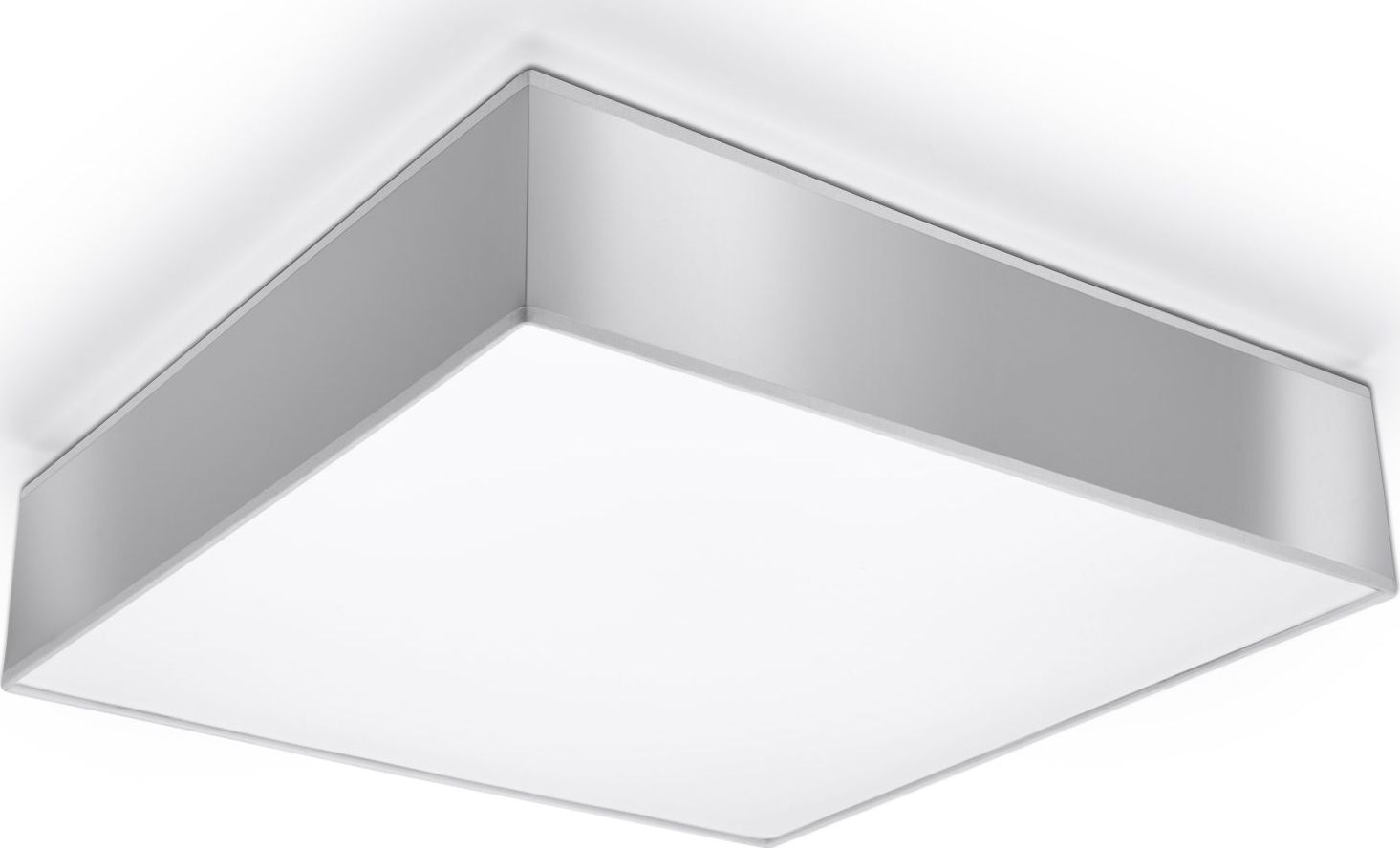 Lampa sufitowa Lumes Kwadratowy plafon kuchenny E797-Horux - szary