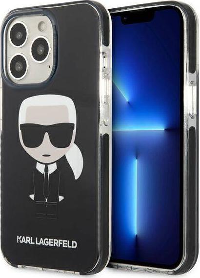 Karl Lagerfeld Karl Lagerfeld KLHCP13LTPEIKK iPhone 13 Pro / 13 6,1" hardcase czarny/black Iconik Karl