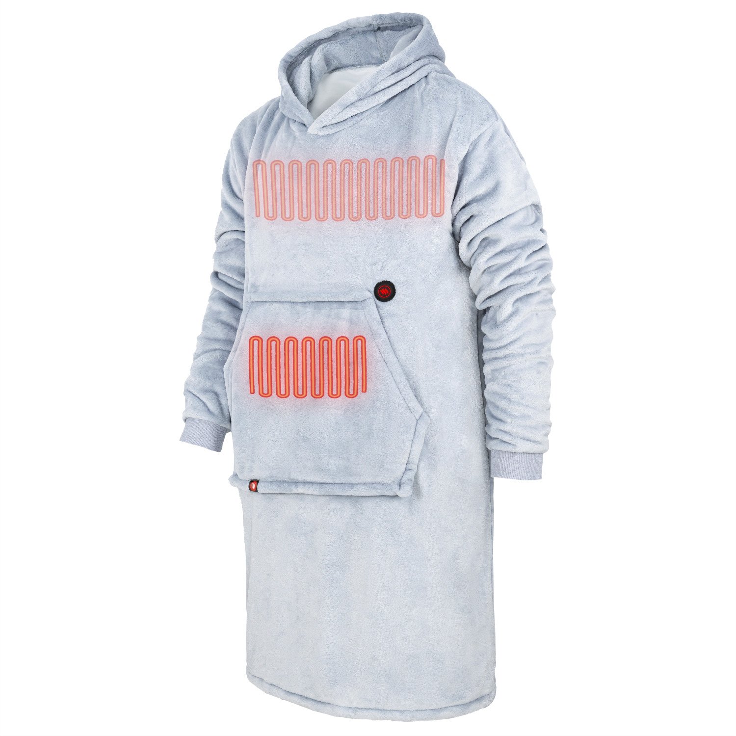 Glovii Ogrzewane, bardzo miękkie poncho ze złączem USB, GU1G