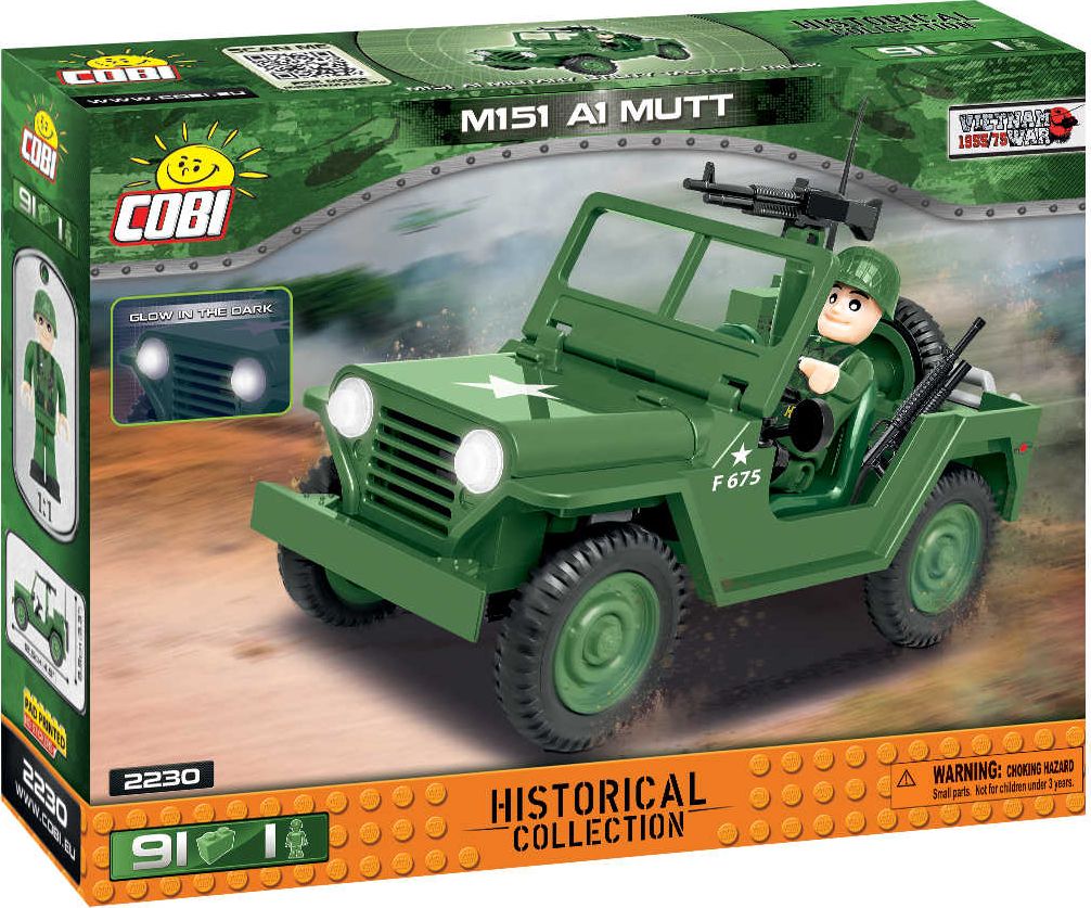 Cobi Historical Collection Wojna w Wietnamie Samochód Terenowy M151 A1 Mutt (2230)