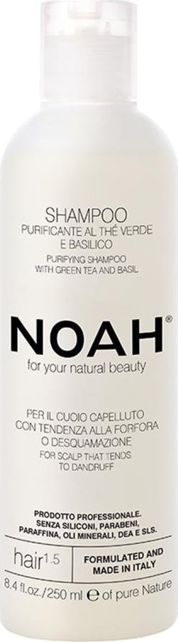 Noah For Your Natural Beauty Purifying Shampoo Hair 1.5 oczyszczający szampon do włosów Green Tea & Basil 250ml