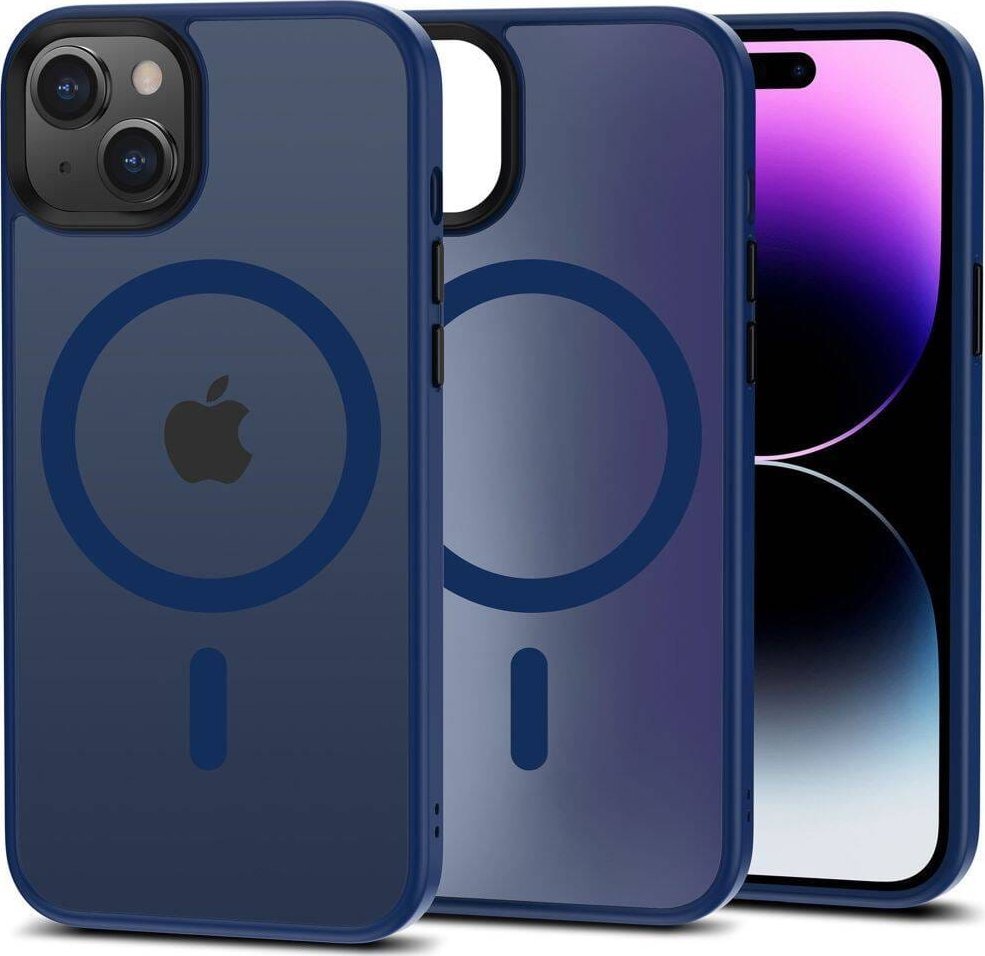 Tech-Protect Etui IPHONE 15 PLUS Tech-Protect Magmat MagSafe Matte niebieskie