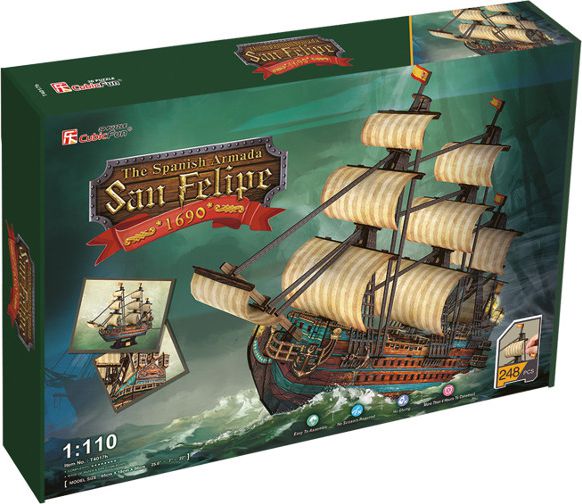 Cubicfun PUZZLE 3D Żaglowiec The Spanish Armada - T4017H
