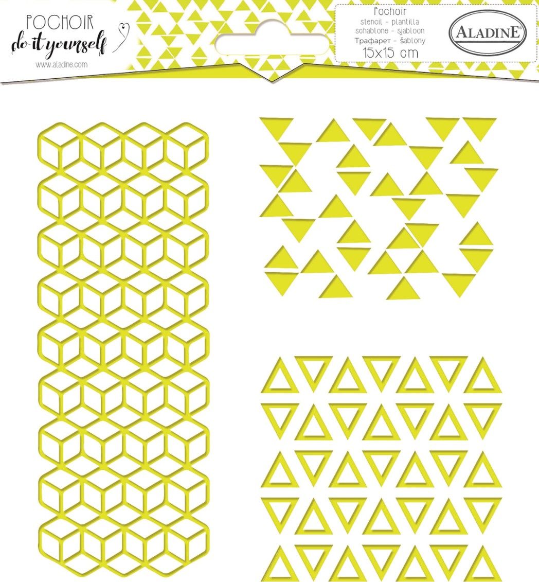 Aladine Szablon 15x15 cm Trio Geometryczne 2