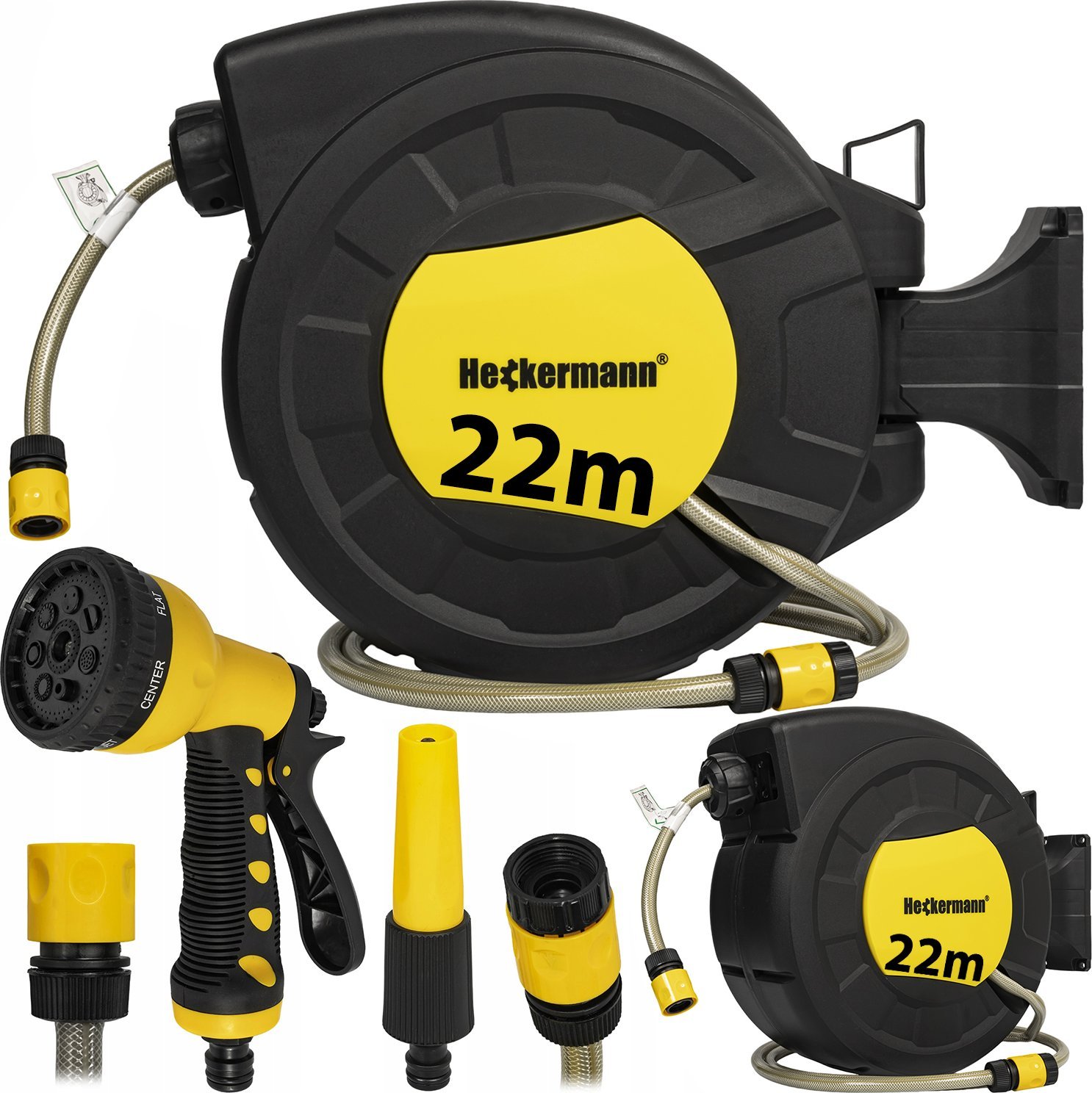 Zwijacz do węża ogrodowego 22m Heckermann ZYW011-S20