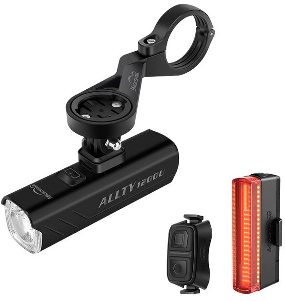 Zestaw MAGICSHINE Lampka przednia ALLTY 1200U + Lampka tylna SEEMEE 50V2.0, Zestaw lampek + Uchwyt + Pilot (NEW 2026)