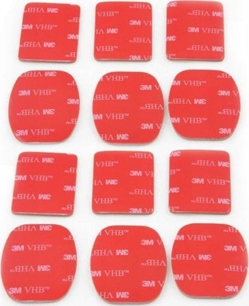 Xrec Zestaw Przylepców 3m Vhb 12x TaŚma / Naklejka Do Gopro Hero 4 3+ 3 2 1