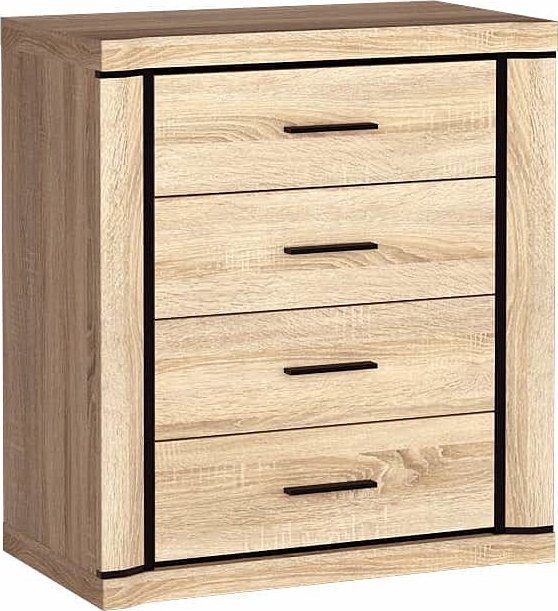 Elior Komoda z szufladami dąb sonoma - Verna 6X
