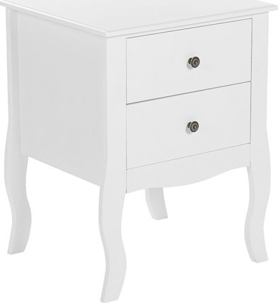 Shumee Szafka nocna 2 szuflady biała LANE