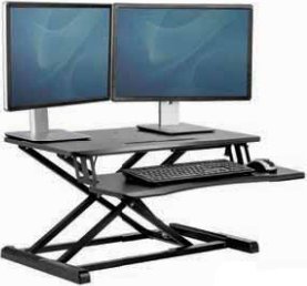 Fellowes Stanowisko do pracy stojąco-siedzącej 114.3x800.1x612.8 Fellowes Sit-Stand Corsivo 8091001 czarne