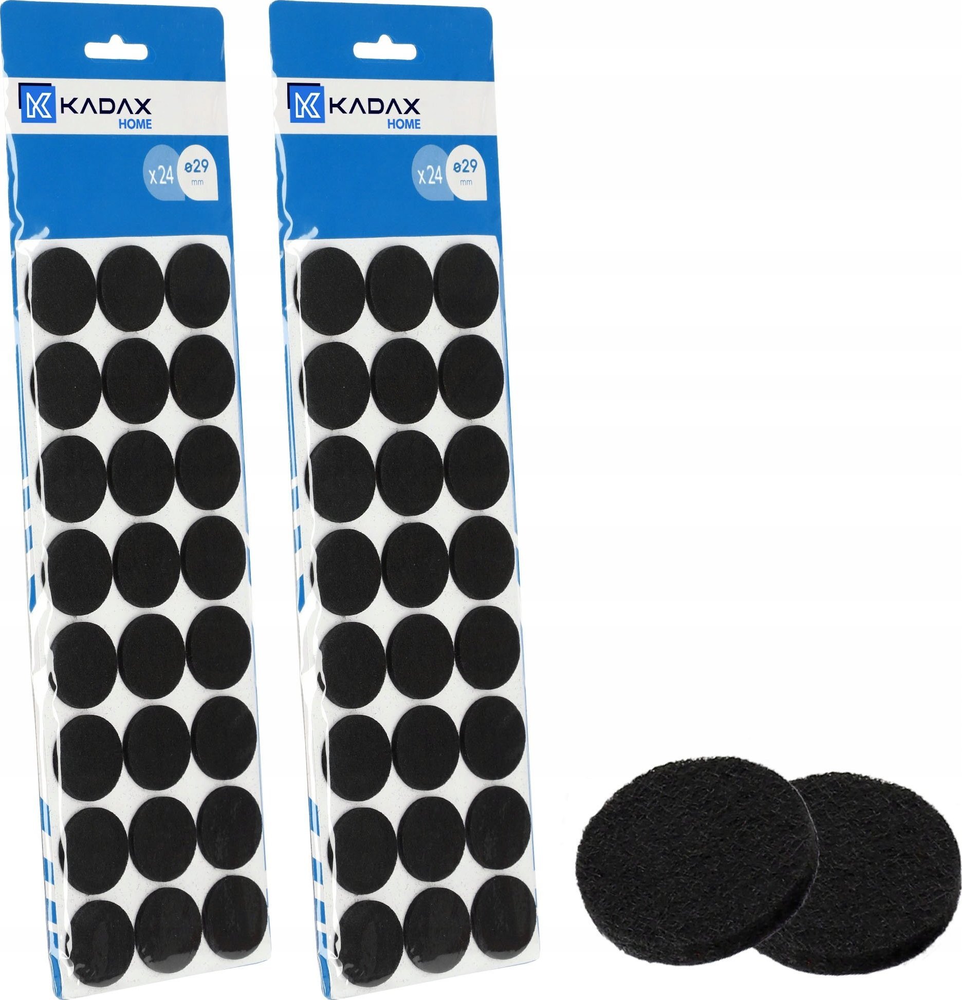 Kadax 48x KADAX Podkładki Filcowe Pod Meble Krzesła Samoprzylepne Zestaw Grube