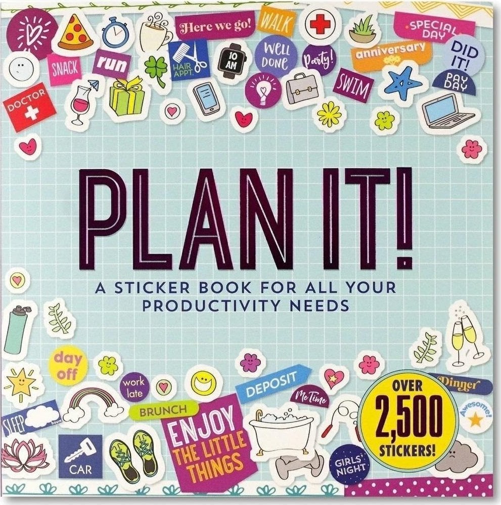 Peter Pauper Press Książka z naklejkami Planowanie dnia 2500szt