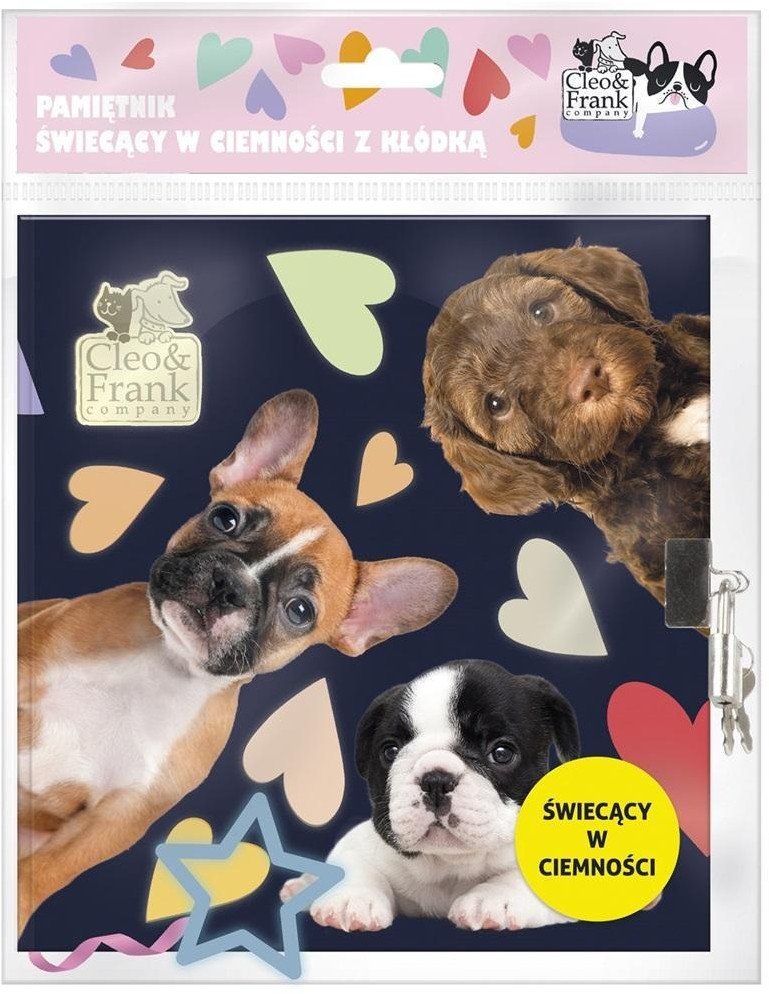 Pamiętnik świecący z kłódką Cleo i Frank40 DERFORM