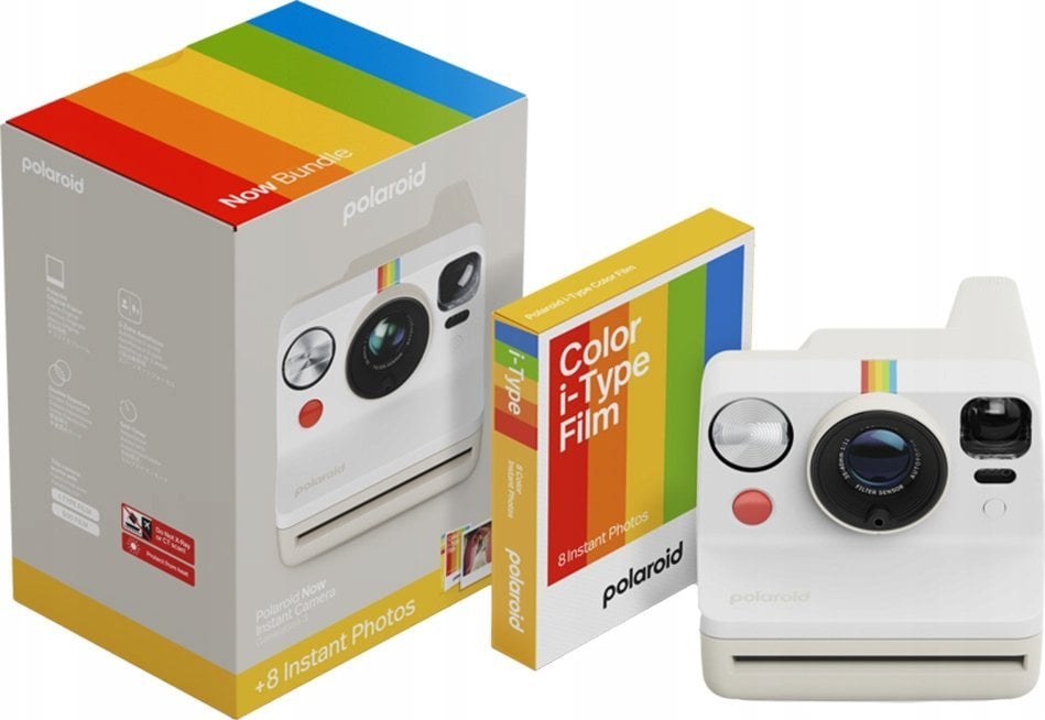 Aparat cyfrowy Polaroid Now Gen 3 Bundle, pebble white