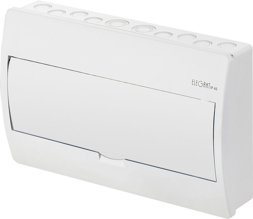 Elektro-Plast Rozdzielnica modułowa ELEGANT EP-nt 1/12 n/t biała 1x12 IP40 drzwi białe 2423-00