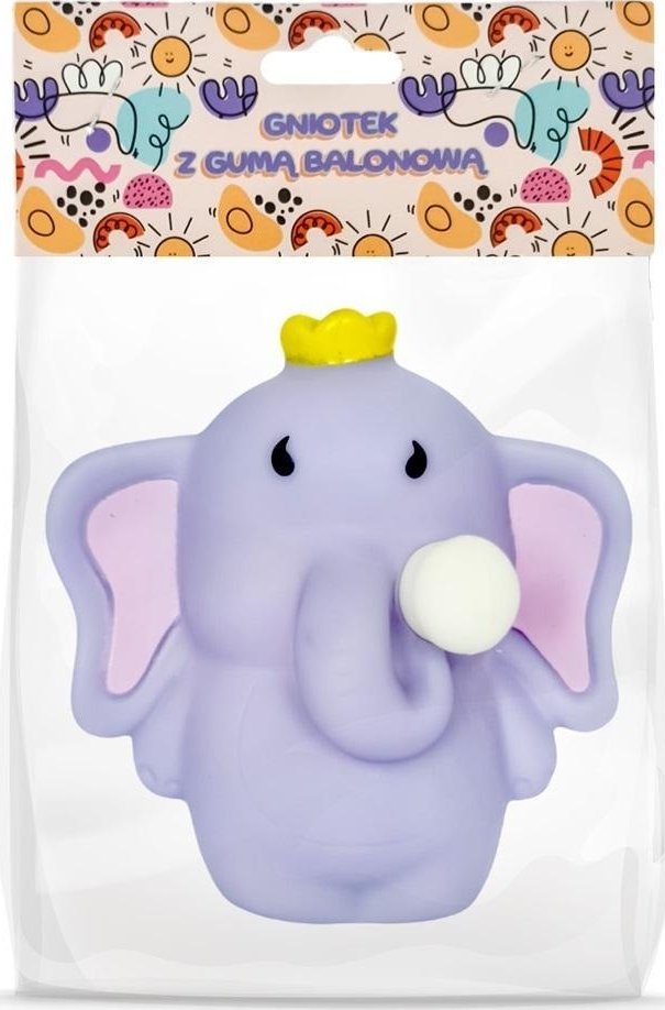 Gniotek z gumą balonową - Słonik