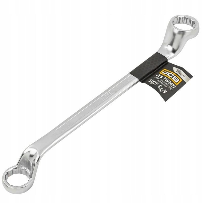 JCB Klucz oczkowy odgięty o 75 stopni 24x27mm
