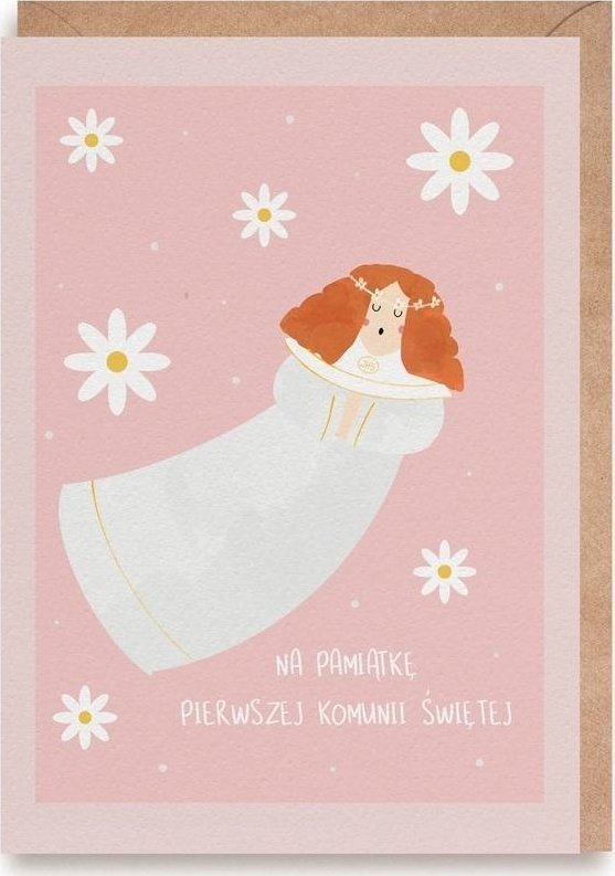 Cardie Kartka okolicznościowa Komunia dziew. K173