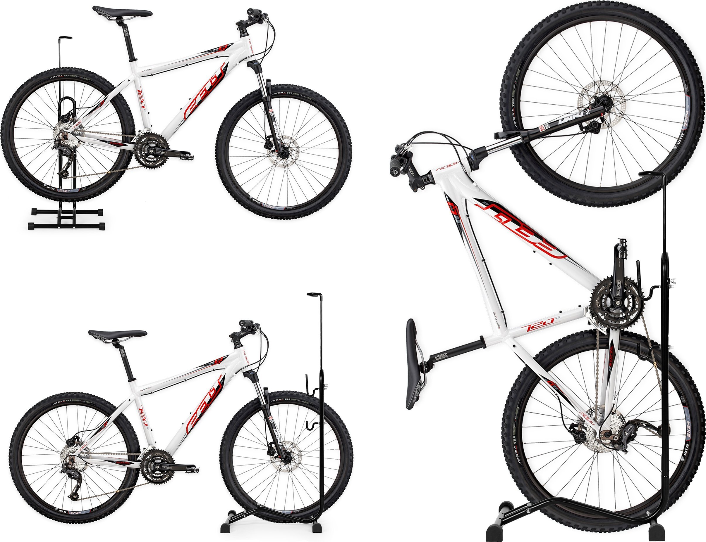 ModernHome Stojak rowerowy 3w1 uchwyt na rower serwisowy czarny