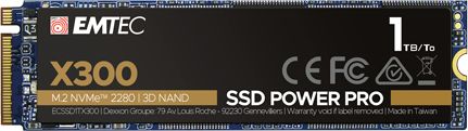 Dysk SSD Emtec X300 Power Pro 1TB M.2 2280 PCI-E x4 Gen3 NVMe (ECSSD1TX300)
