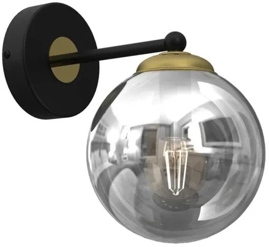 WALL LIGHT BURSA E14 BLACK/GOLD