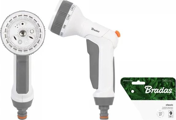 Bradas WHITE LINE Pistolet 9-funkcyjny CLASSIC