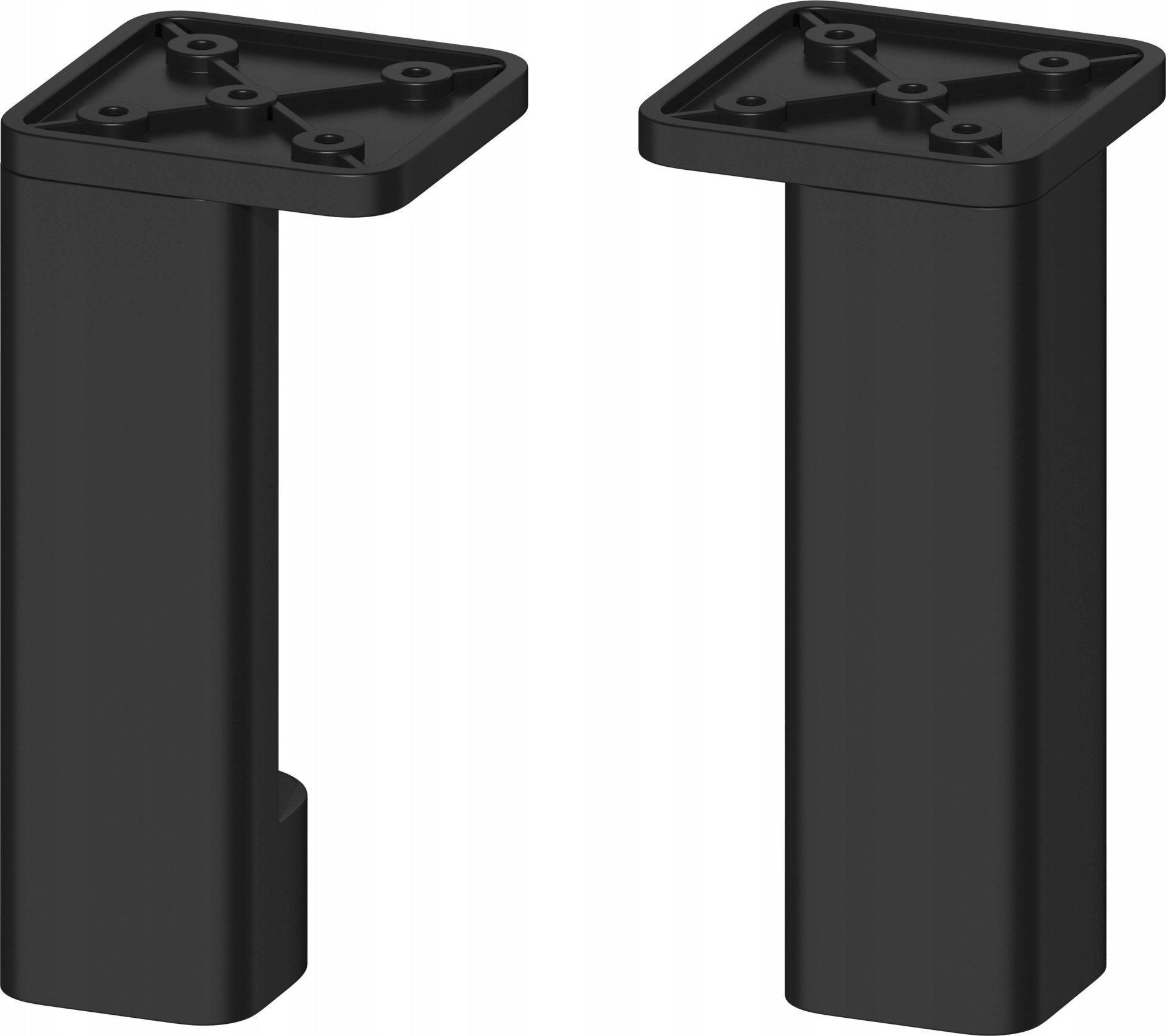 Cersanit Nogi meblowe CITY by Cersanit czarny mat 2 sztuki (S599-0163)