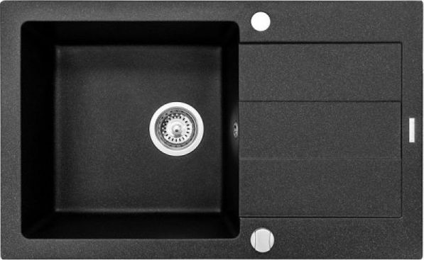 Zlewozmywak Pyramis Pyramis Sparta Plus 78x48 1B1D czarny