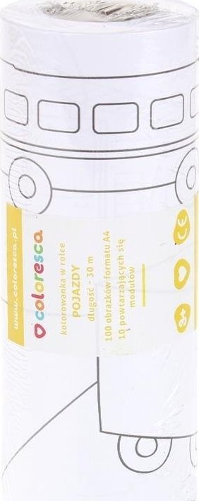 Coloresca Kolorowanka W Rolce Pojazdy XXL 30 m