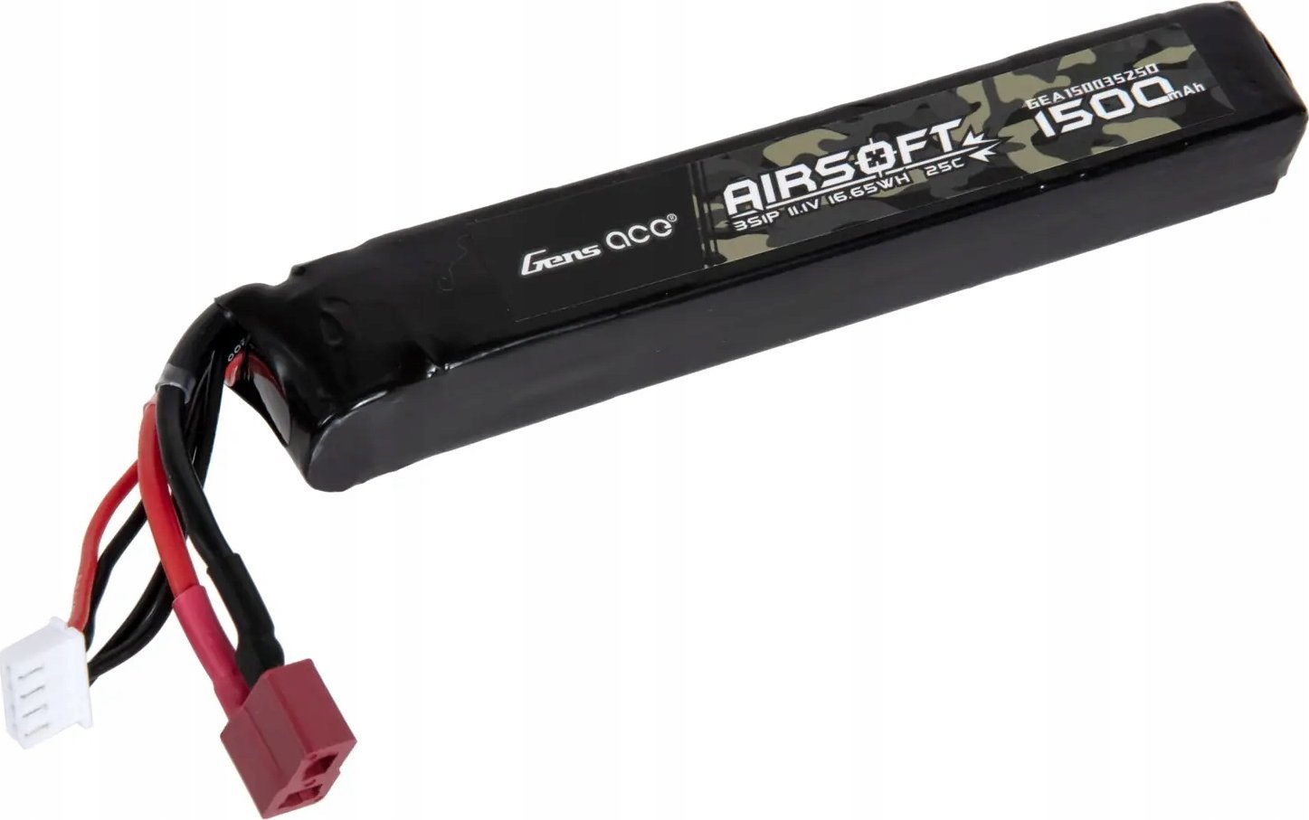 Gens Ace Akumulator Gens ace 25C 1500mAh 3S1P 11.1V Airsoft Gun Lipo z konektorem T Plug