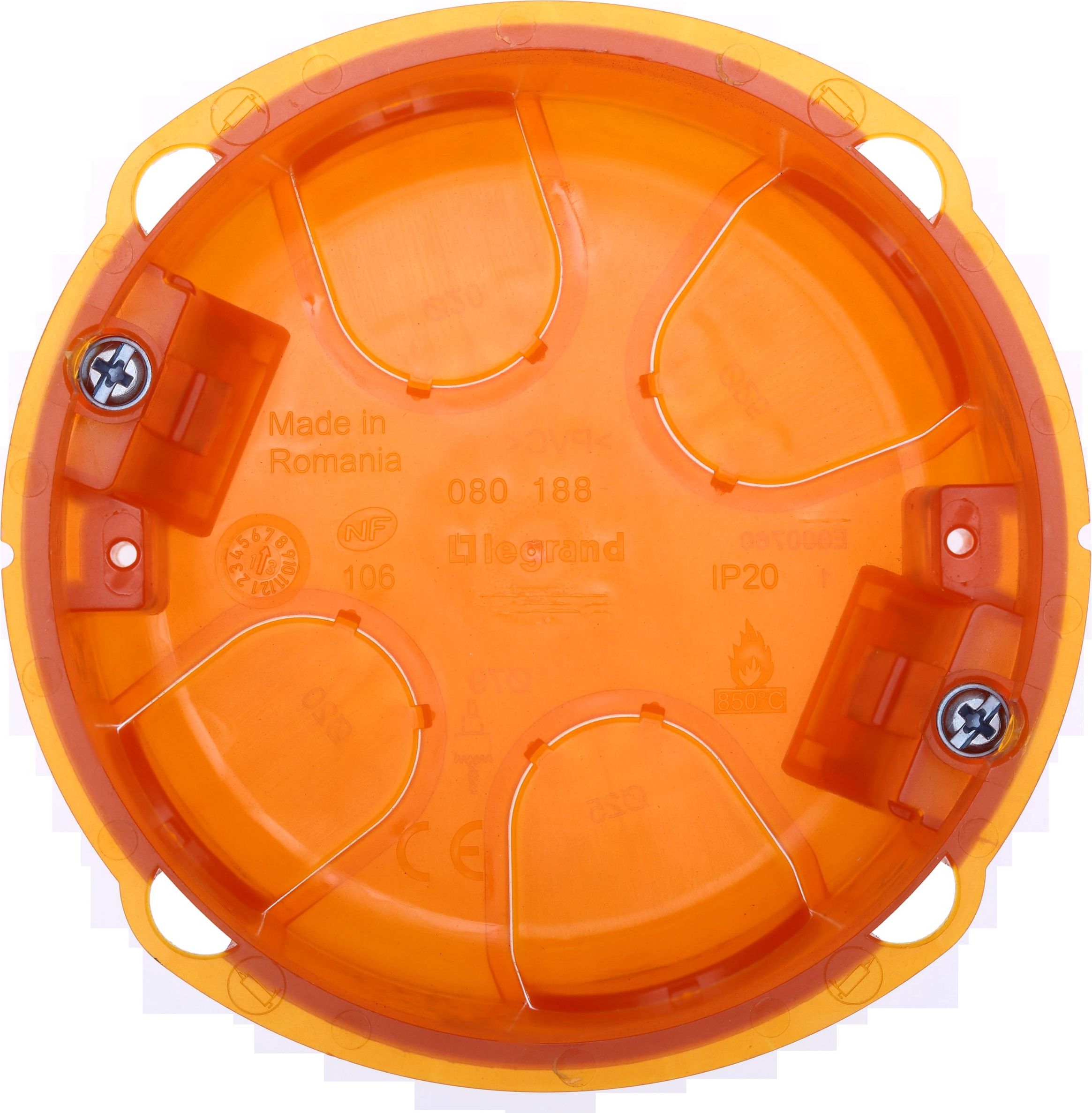 Legrand Batibox Puszka podtynkowa 80 x 50mm z wielokrotnymi przepustami (080188)