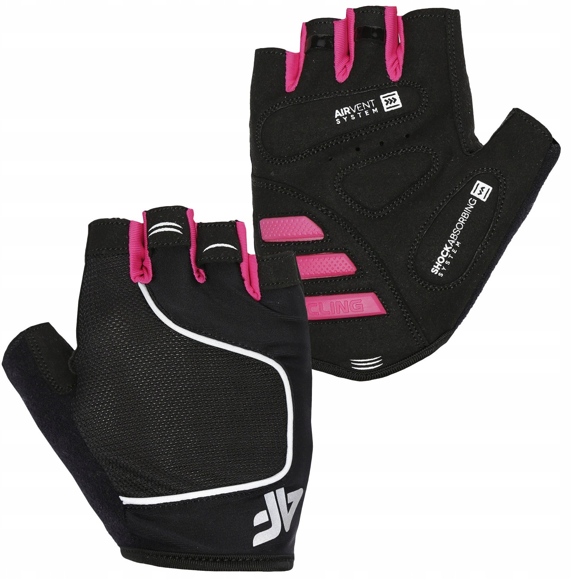 4f Rękawiczki kolarskie 4F H4L21-RRU060 55S H4L21-RRU060 55S różowy XL