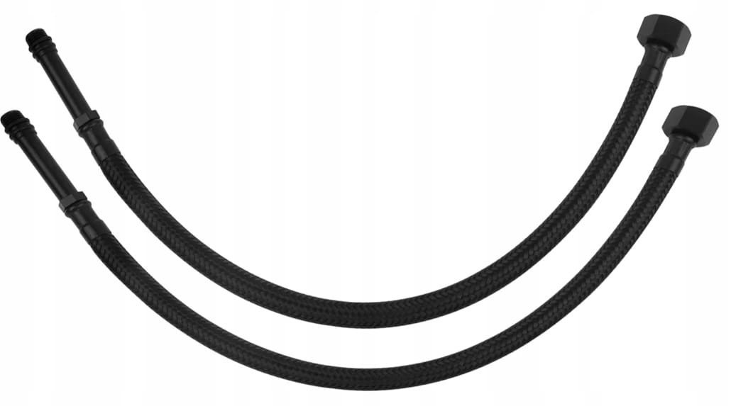 Wężyk do baterii 3/8"x10mm 60cm Elastyczny czarny trwały Mosiądz